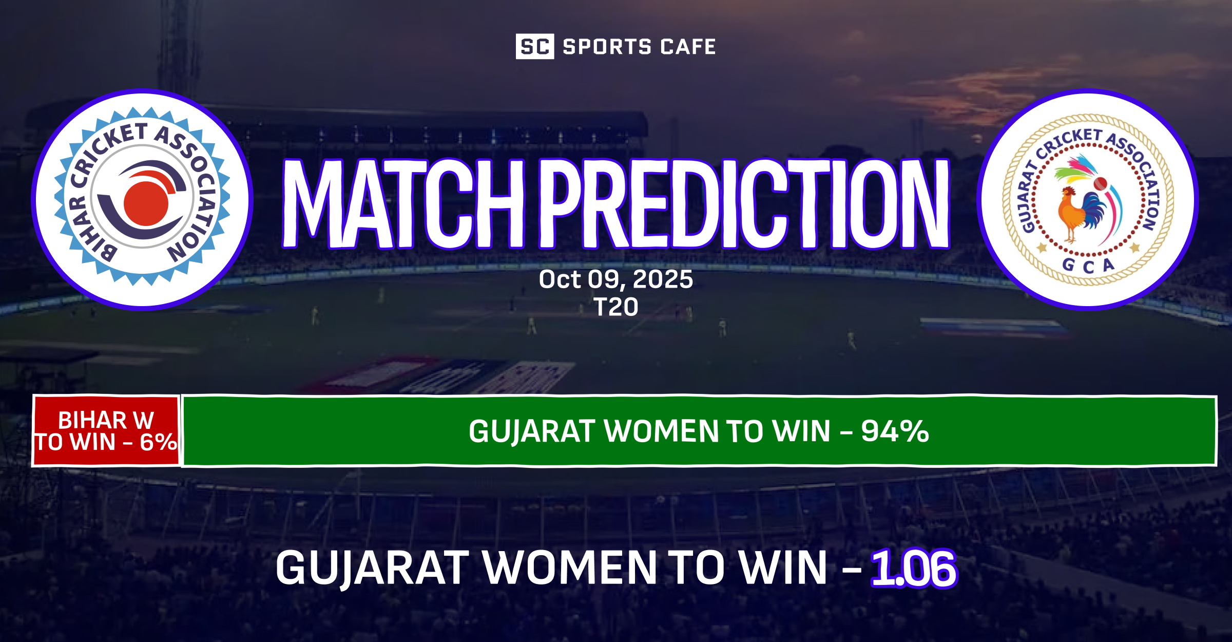 Bihar Women vs Gujarat Women